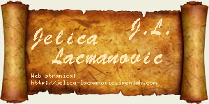 Jelica Lacmanović vizit kartica